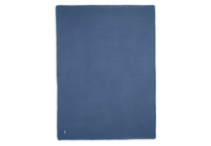 Blanket 100*150 Basic Knit Fleece Jeans Blue