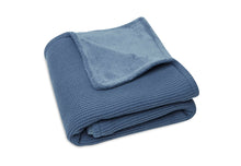 Load image into Gallery viewer, Blanket 100*150 Basic Knit Fleece Jeans Blue
