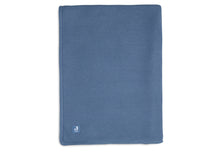 Load image into Gallery viewer, Blanket 100*150 Basic Knit Fleece Jeans Blue
