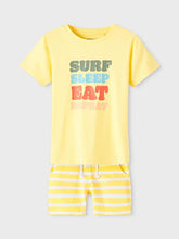 Load image into Gallery viewer, Set Shirt + Short Surf Sleep Eat Repeat, 2 colors
