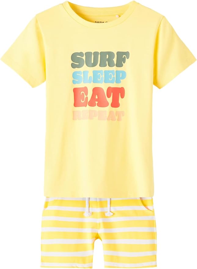 Set Shirt + Short Surf Sleep Eat Repeat, 2 colors