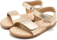 Load image into Gallery viewer, Barefoot Sandal Metallic Silver &amp; Gold

