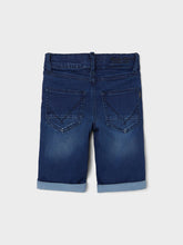 Load image into Gallery viewer, Jeans Short Dark Blue Denim
