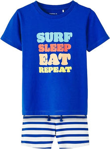 Set Shirt + Short Surf Sleep Eat Repeat, 2 colors