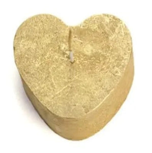 Candle Heart Gold