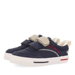 Sneaker Navy Blue Detailed