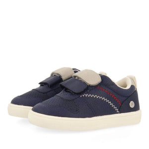 Sneakers Navy Blue with Adjustable Fastenings