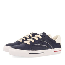 Load image into Gallery viewer, Sneaker Navy Blue with White Details
