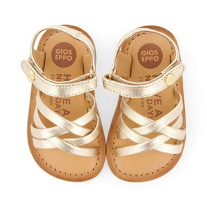 Sandals Straps Metallic Gold