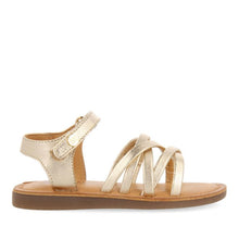 Load image into Gallery viewer, Sandals metallic Gold Straps
