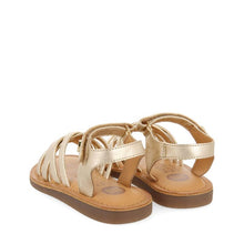 Load image into Gallery viewer, Sandals metallic Gold Straps
