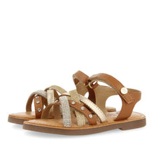 Load image into Gallery viewer, Sandal  Detailed Tan
