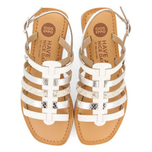 Load image into Gallery viewer, Sandals Leather Multi Strap White
