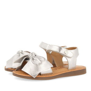 Sandals Bow Silver