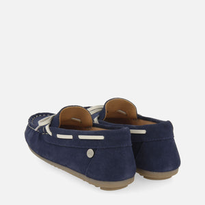 Moccasin Suede Navy