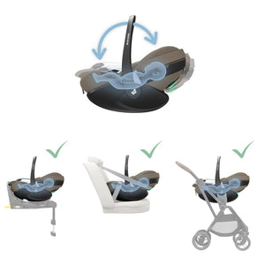 Carseat Infant Pebble 360 Pro² Twillic Truffle (birth - 18 M)