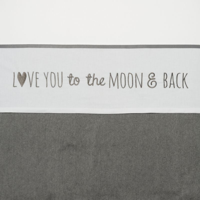 Sheet 100*150 Love You to the Moon Grey
