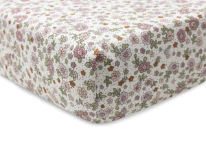 Fitted Sheet jersey 40/50*80/90 Retro Flowers