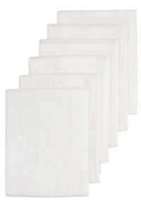 Hydrophilic Multi Cloths White (6 pcs)