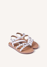 Load image into Gallery viewer, Sandal Studs &amp; Eyelets White
