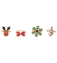 Load image into Gallery viewer, Ring Christmas, 4 pcs
