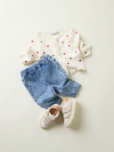 Cardigan Knit Hearts, 2 colors