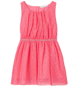 Dress Tulle Dotted Rose