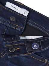 Load image into Gallery viewer, Jeans Short Stretch Denim Dark Blue
