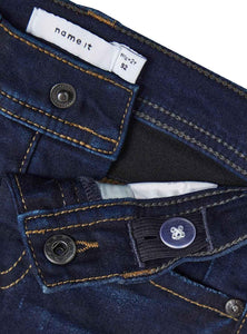 Jeans Short Stretch Denim Dark Blue