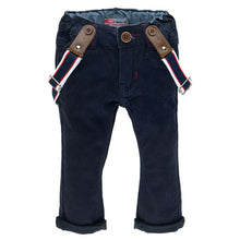 Load image into Gallery viewer, Pants Twill with Braces Classic Serie Marine
