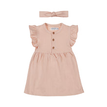 Load image into Gallery viewer, Dress + Headband Light Coral
