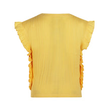 Load image into Gallery viewer, Shirt Yellow Ruffle Sleeves
