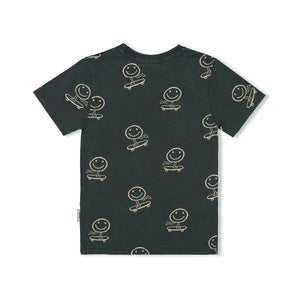 Shirt AOP Checkmate Anthracite