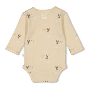 Romper Wrap AOP Rib Special Delivery