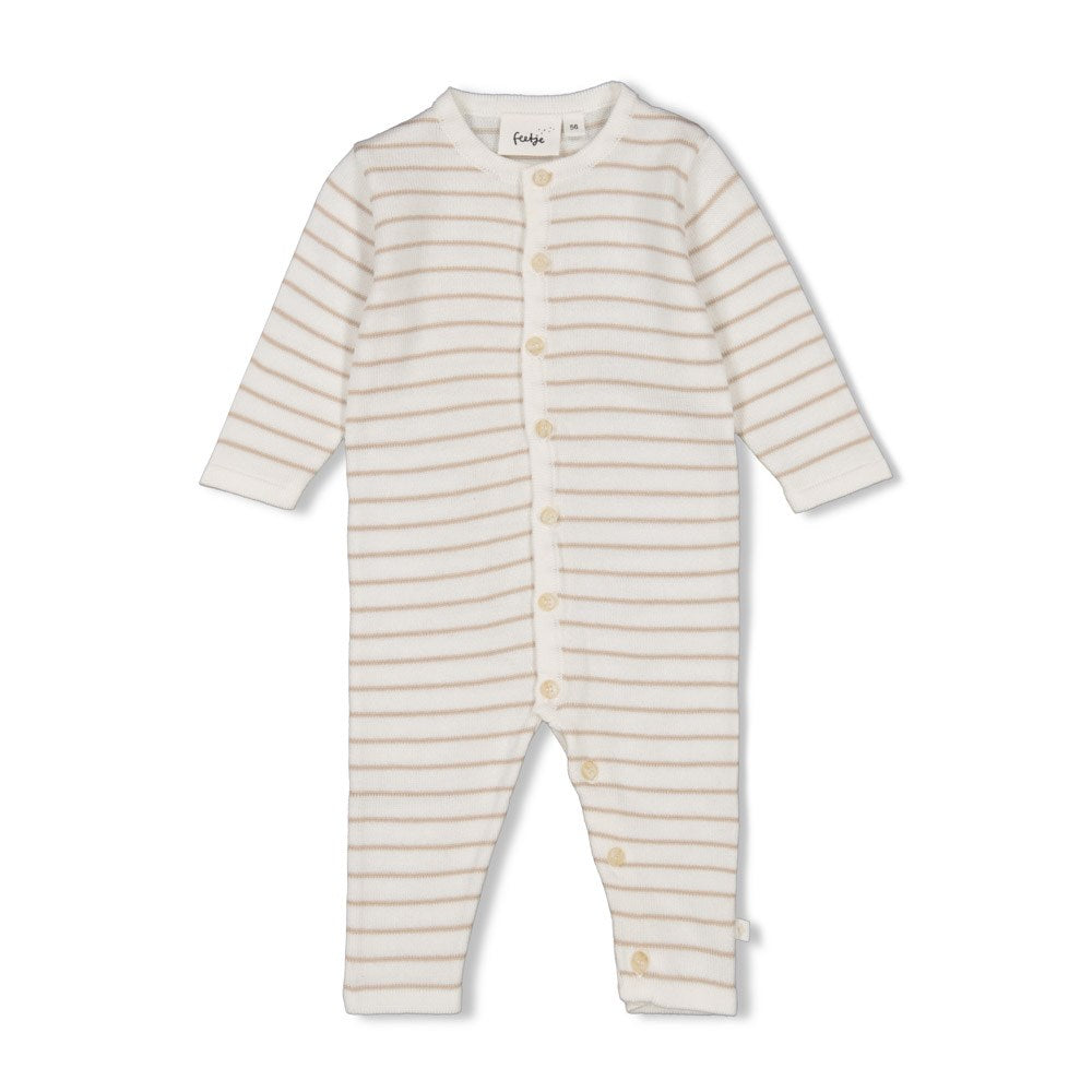 Suit Essential Knits Stripes Offwhite / Taupe