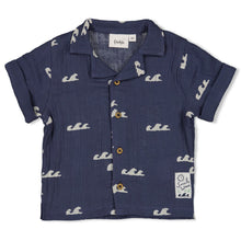 Load image into Gallery viewer, Blouse Muslin AOP Waves
