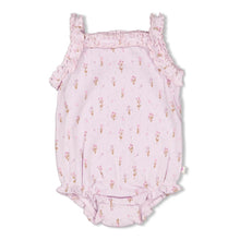 Load image into Gallery viewer, Romper Pointelle Rib Flower Ranch
