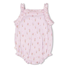 Load image into Gallery viewer, Romper Pointelle Rib Flower Ranch
