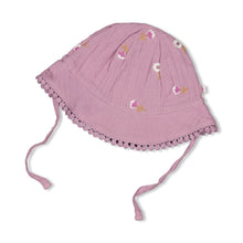 Load image into Gallery viewer, Hat Muslin Embroidery Flower Ranch
