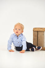 Load image into Gallery viewer, Pants Twill with Braces Classic Serie Marine
