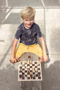 Shirt AOP Checkmate Anthracite