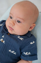Load image into Gallery viewer, Blouse Muslin AOP Waves
