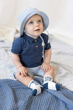 Load image into Gallery viewer, Hat Stripe Chambray Seaside Happiness
