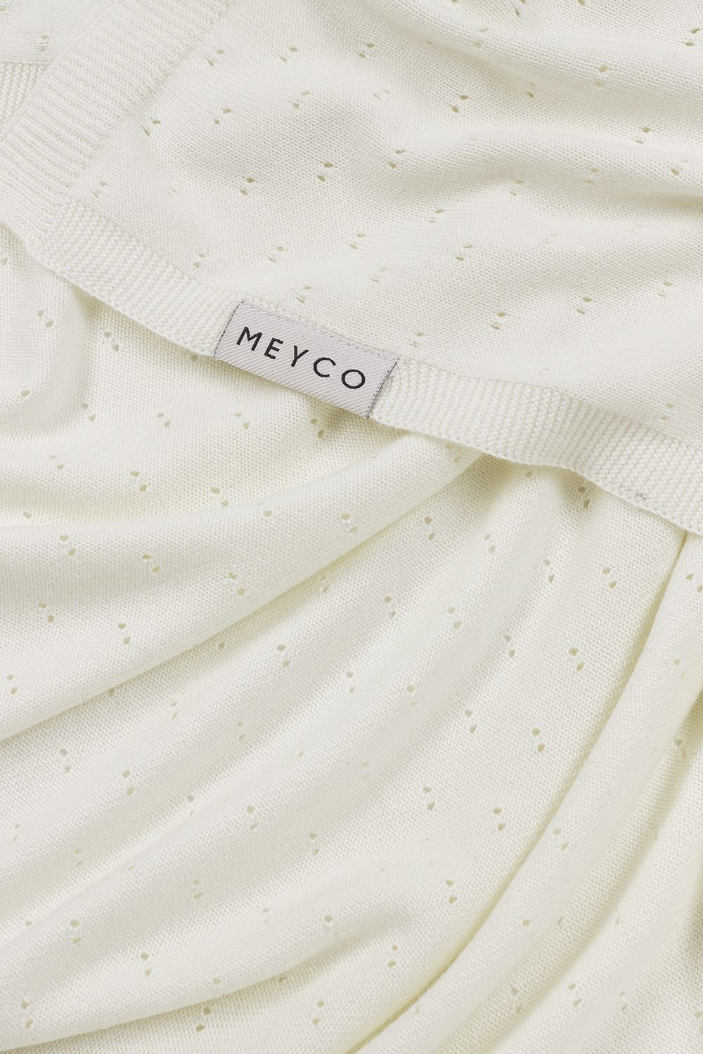 Blanket 75*100 Bamboo Ajour Offwhite