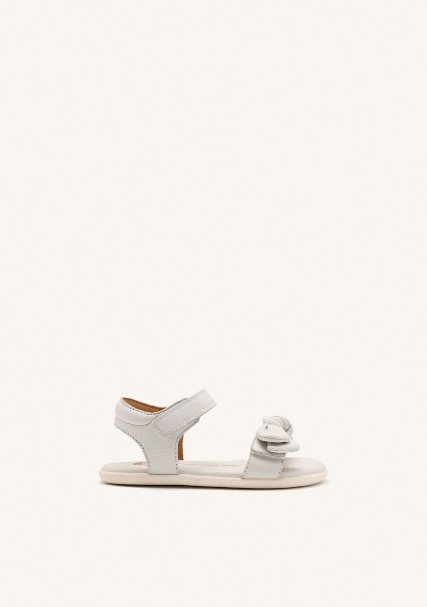 Sandal Barefoot Bow White & Pink