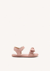 Sandal Barefoot Bow White & Pink