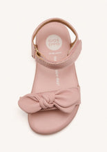 Load image into Gallery viewer, Sandal Barefoot Bow White &amp; Pink
