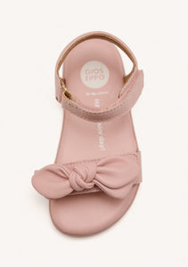 Sandal Barefoot Bow White & Pink