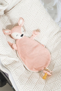 Pacifier Cuddle Cloth Deer Pale Pink