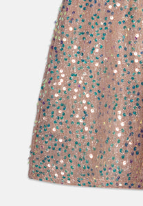 Skirt Sequins Parfait Pink